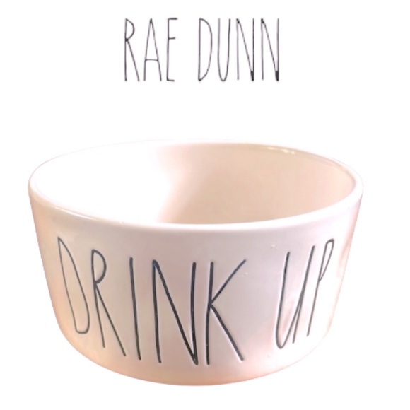 RAE DUNN➕Drink Up Pet Bowl - Picture 1 of 4